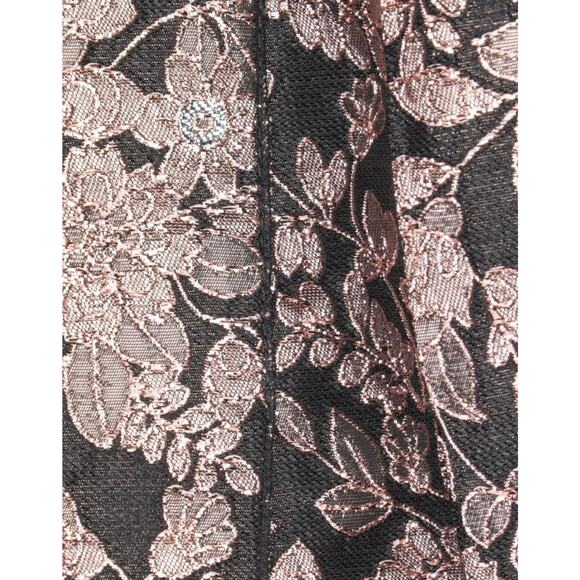 NWT Dolce & Gabbana Metallic Gold Black Pleated Jacquard Mini Skirt IT 38 US XS - Picture 5 of 11